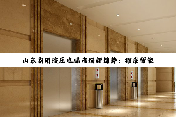 山东家用液压电梯市场新趋势：探索智能化、节能型品牌领跑者
