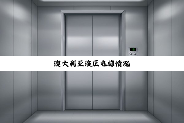 澳大利亚液压电梯情况